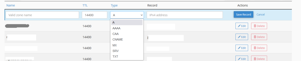 Editing DNS Zone Files in WHM/cPanel